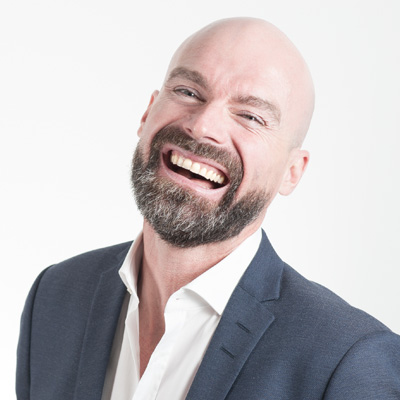 Happy customer portrait