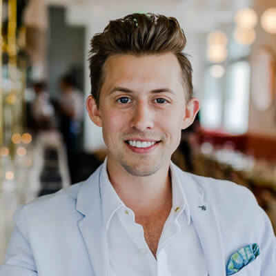 Happy customer portrait